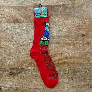 5/$20 NEW Adult Minecraft Steve Socks